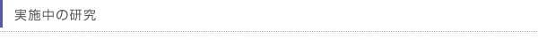 実施中の研究